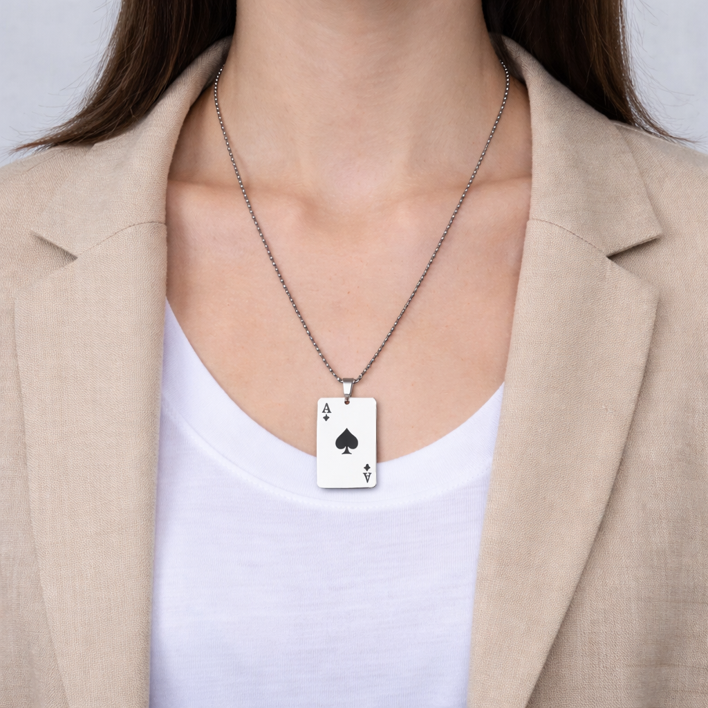 Ace of Spades Signature Pendant Necklace