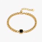 Gold Onyx Bracelet