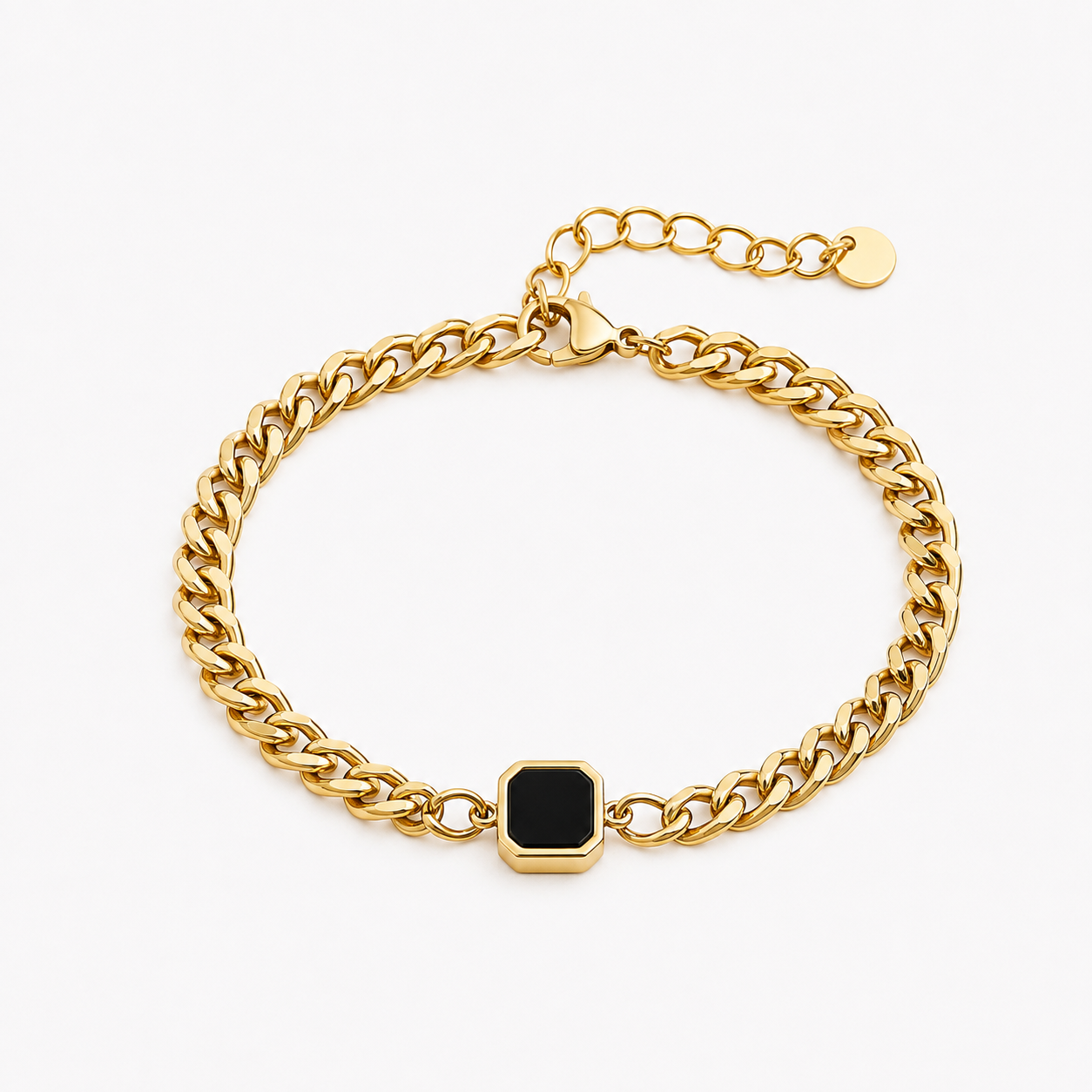 Gold Onyx Bracelet