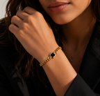 Gold Onyx Bracelet