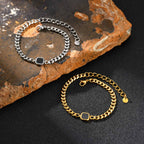Gold Onyx Bracelet