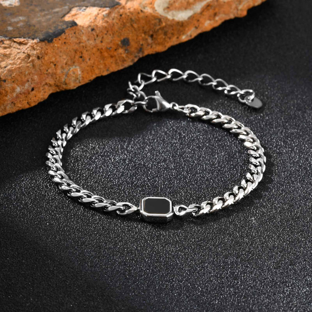Silver Onyx Bracelet