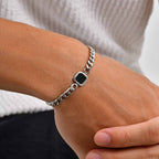 Silver Onyx Bracelet