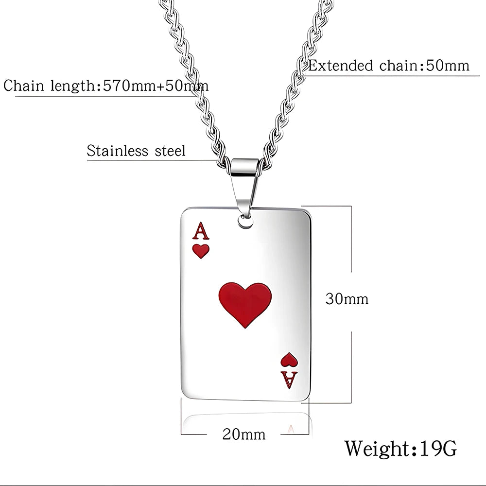 Ace of Hearts Signature Pendant Necklace