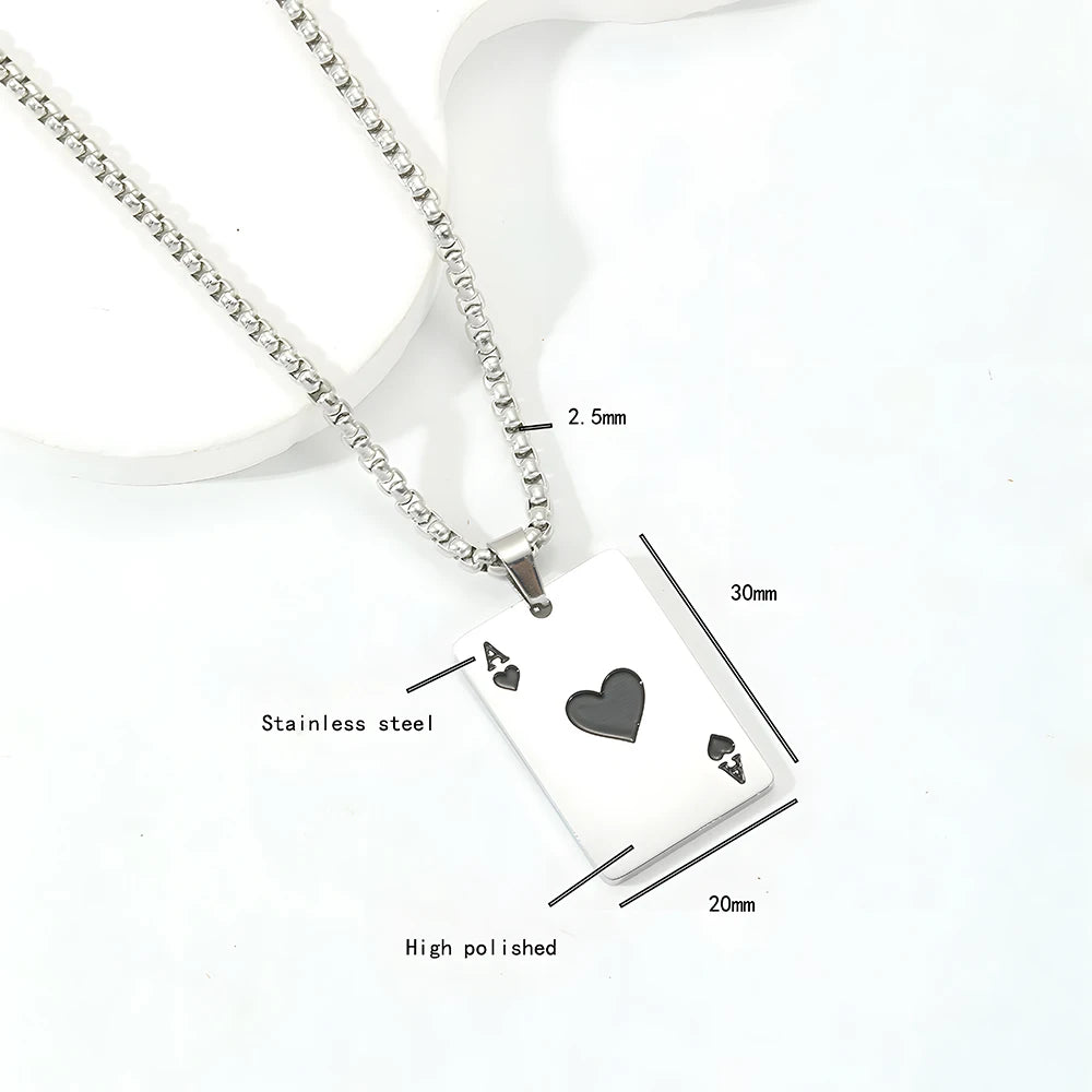 Ace of Spades Signature Pendant Necklace