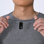 Black Crossmark Pendant Necklace