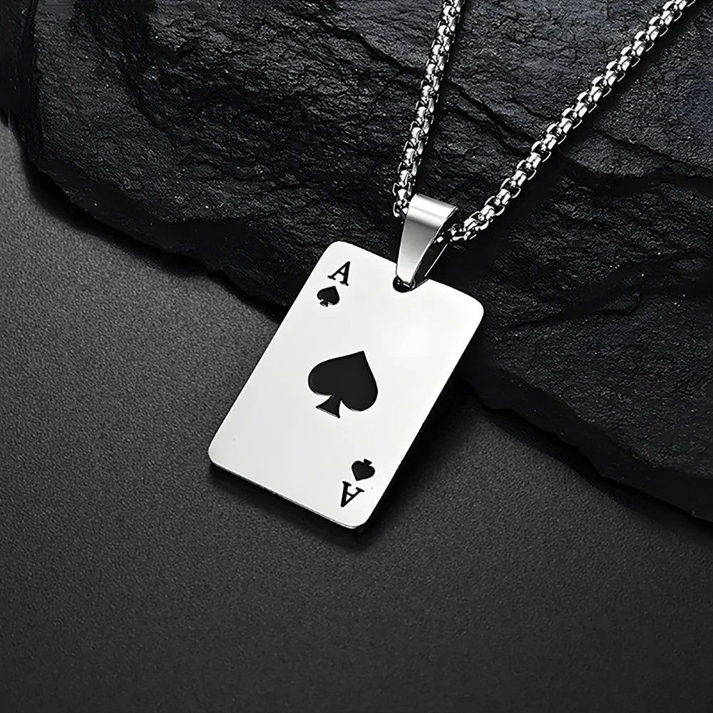 Ace of Spades Signature Pendant Necklace