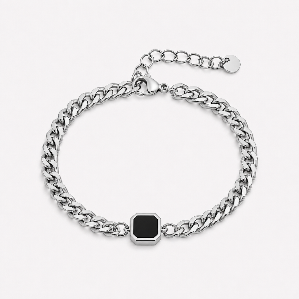 Silver Onyx Bracelet